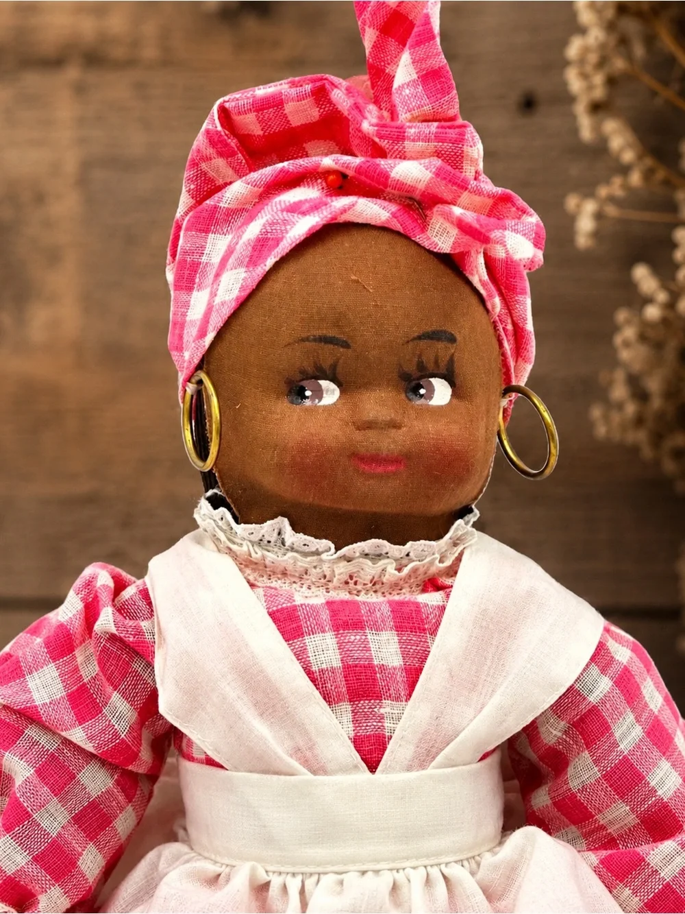 Vintage handmade folk art doll